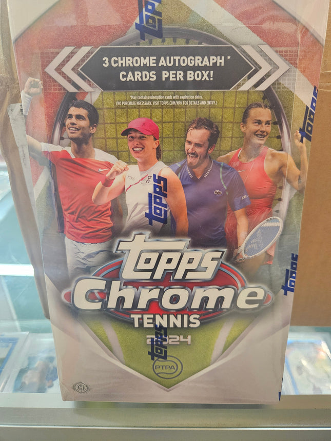 Tennis 2024 Topps Chrome Tennis Hobby Box
