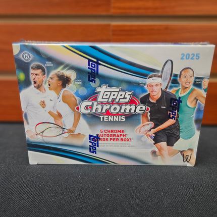 Tennis 2025 Topps Chrome Tennis Breakers Delight Box
