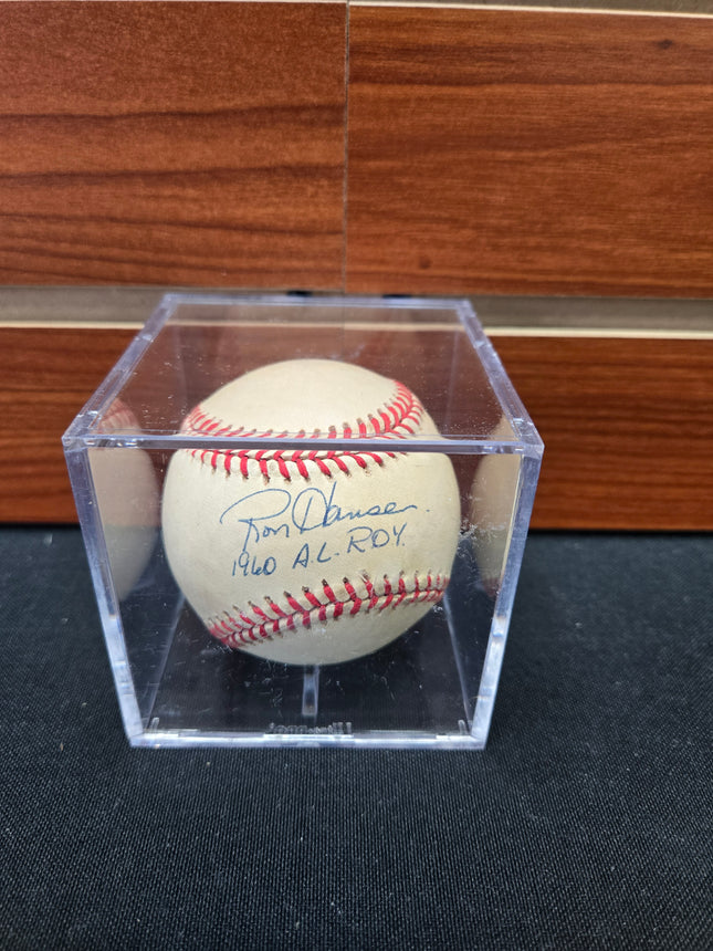 MEM Ron Hansen Signed Baseball