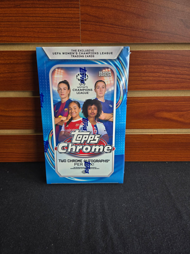 Soccer 2025-26 Topps Chrome Women's Champion League Hobby Box