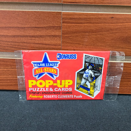 MLB 1986 Donruss Pop-Up Puzzle & Cards