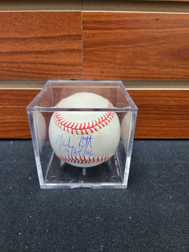 MEM Mike Scott Signed Baseball