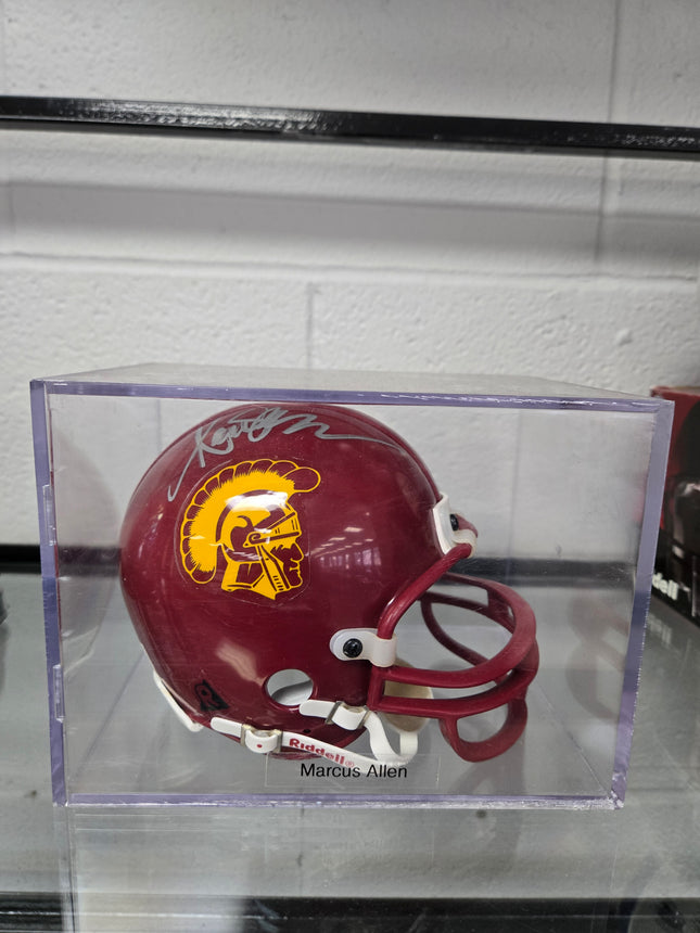 MEM Marcus Allen Signed Mini Helmet USC