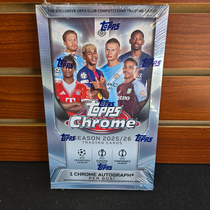 Soccer 2025-26 Topps UEFA Chrome Club Competitions Hobby Box