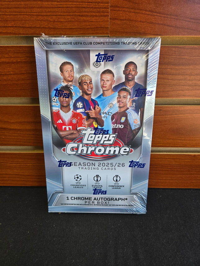Soccer 2025-26 Topps UEFA Chrome Club Competitions Hobby Box
