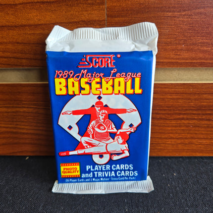 MLB 1989 Score Baseball Pack