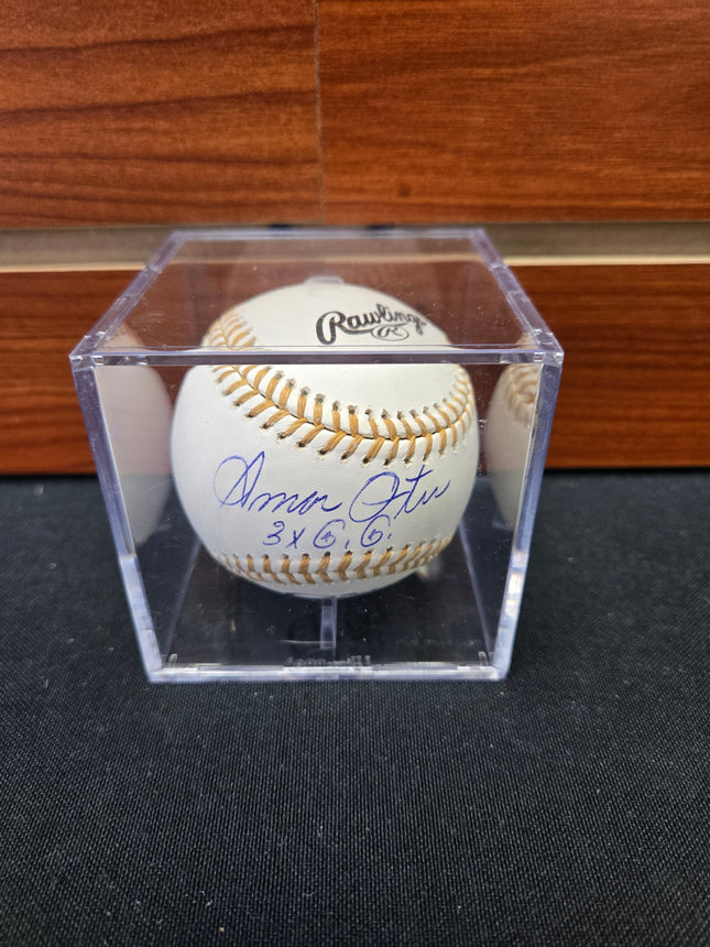 MEM Amos Otis Signed Baseball