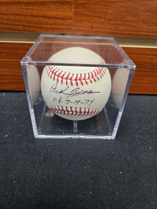 MEM Dick Bosman Signed Baseball