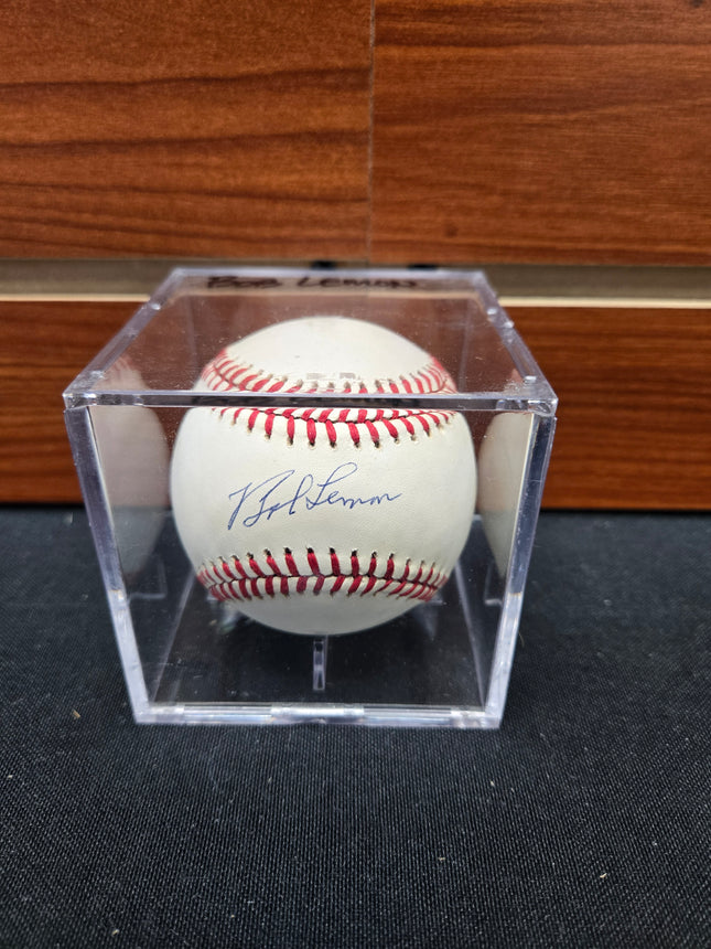 MEM Bob Lemon Signed Baseball