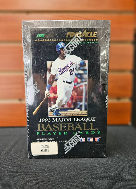 MLB 1992 Pinnacle Baseball Hobby Box