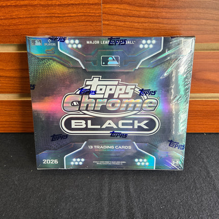 MLB 2026 Topps Chrome Black Baseball Hobby Box