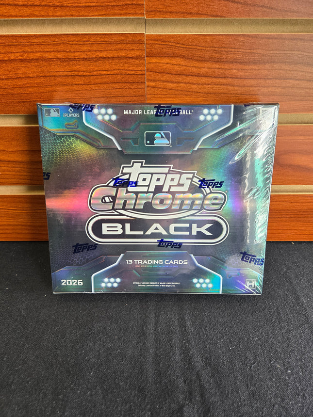 MLB 2026 Topps Chrome Black Baseball Hobby Box