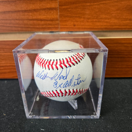 MEM Wilbur Wood Signed Baseball