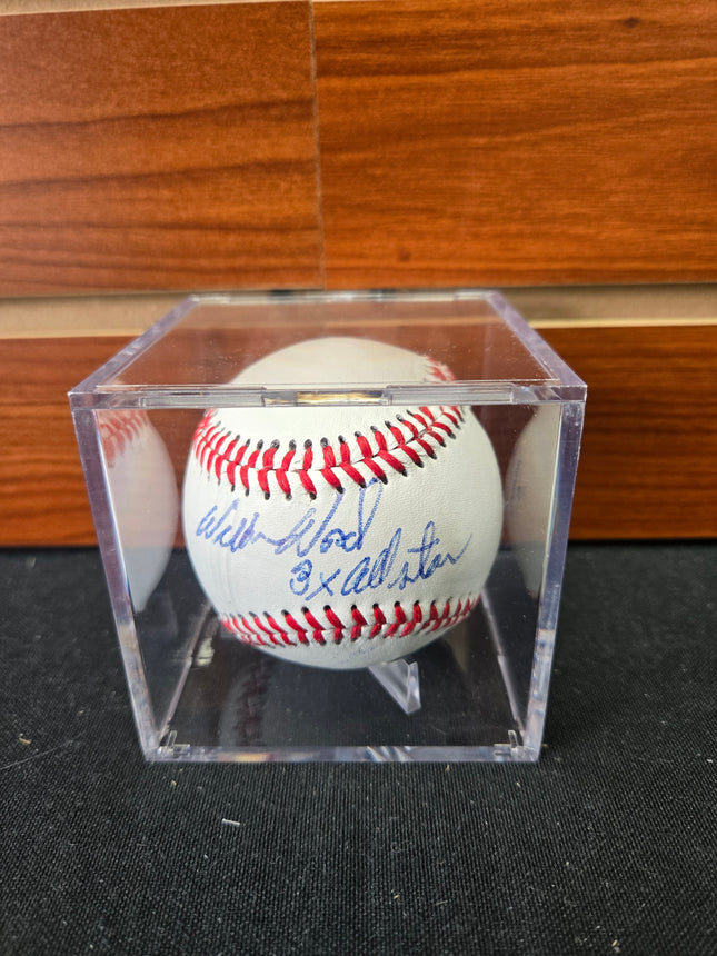 MEM Wilbur Wood Signed Baseball