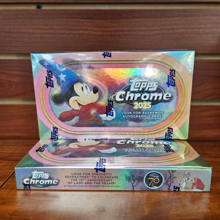 Disney 2025 Topps Chrome Disney Hobby Box