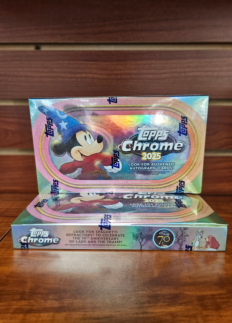 Disney 2025 Topps Chrome Disney Hobby Box