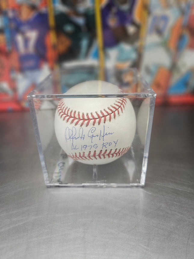 MEM Alfredo Griffin Signed Baseball