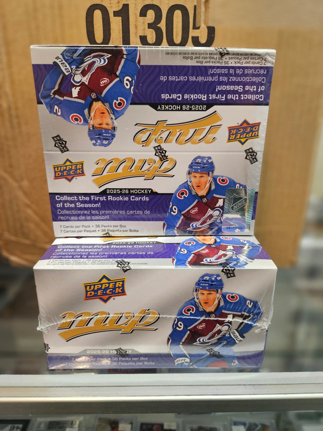NHL 2025-26 UD MVP Hockey Retail Box