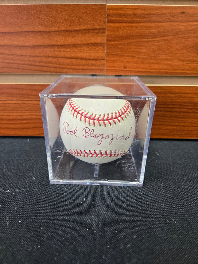 MEM Rod Blagojevich Signed Baseball