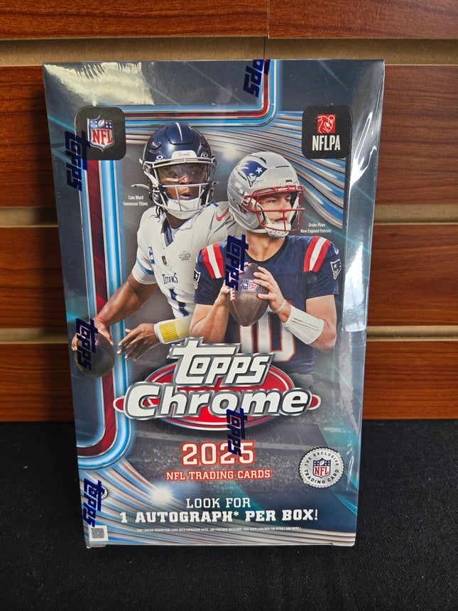 NFL 2025 Topps Chrome Football Hobby Box