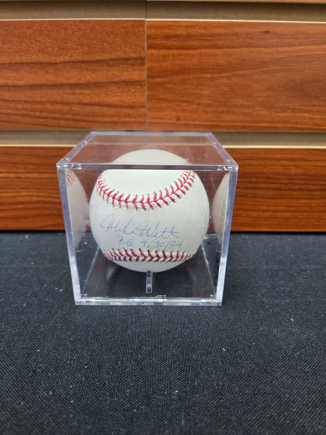 MEM Mike Witt Signed Baseball