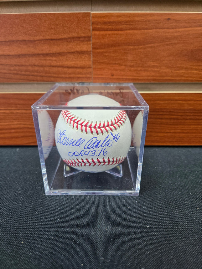 MEM Bernie Carbo Signed Baseball