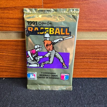 MLB 1991 O-Pee-Chee Baseball Pack