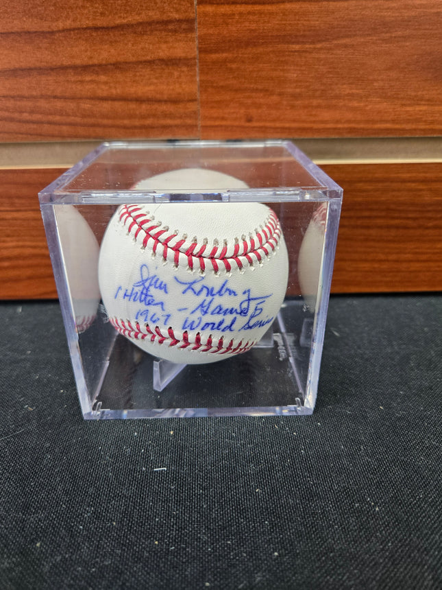 MEM Jim Lonborg Signed Baseball