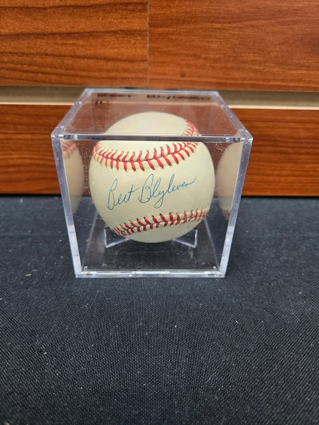 MEM Bert Blyleven Signed Baseball