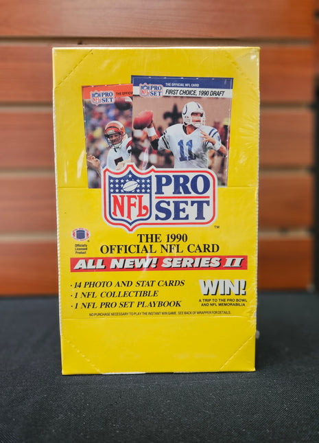 NFL 1990 Pro Set Football Box
