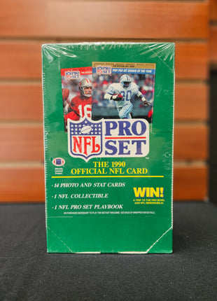 NFL 1990 Pro Set Football Box