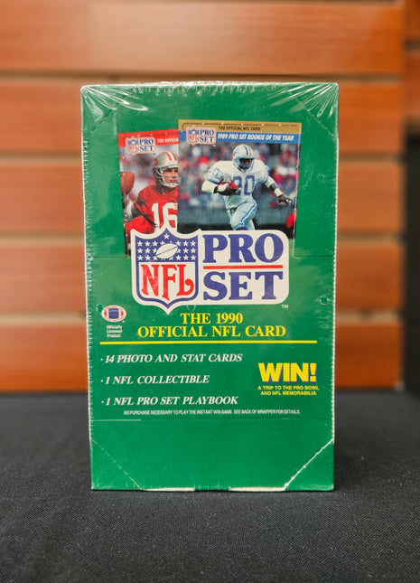 NFL 1990 Pro Set Football Box