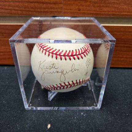 MEM Kristi Yamaguchi Signed Baseball