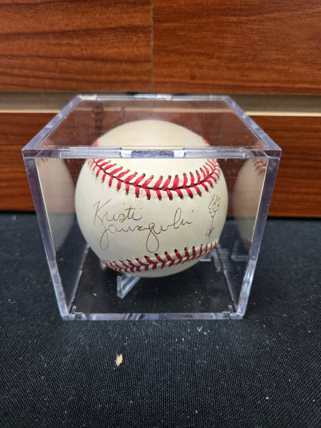 MEM Kristi Yamaguchi Signed Baseball