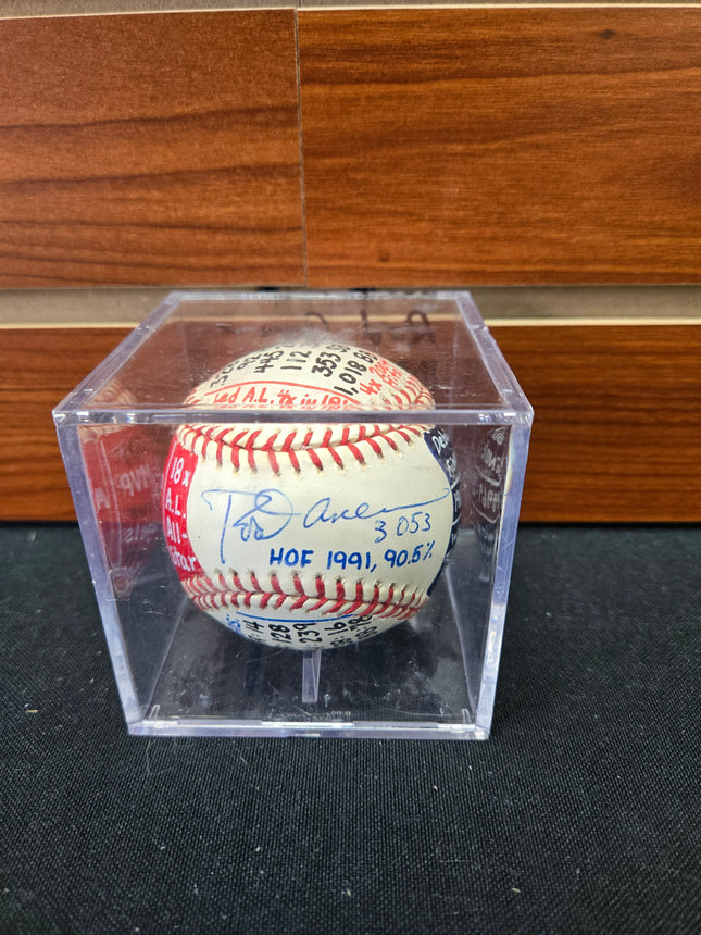 MEM Rod Carew Signed Baseball