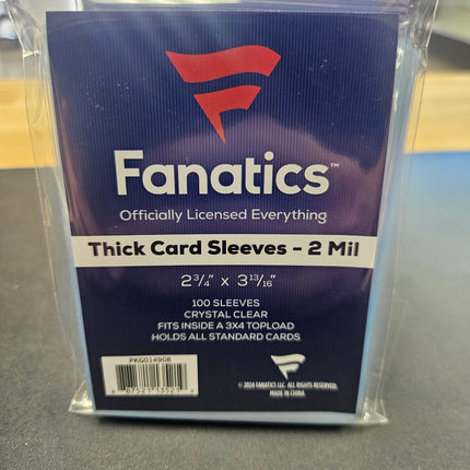 Fanatics Collectibles Thick Card Sleeves 100 ct
