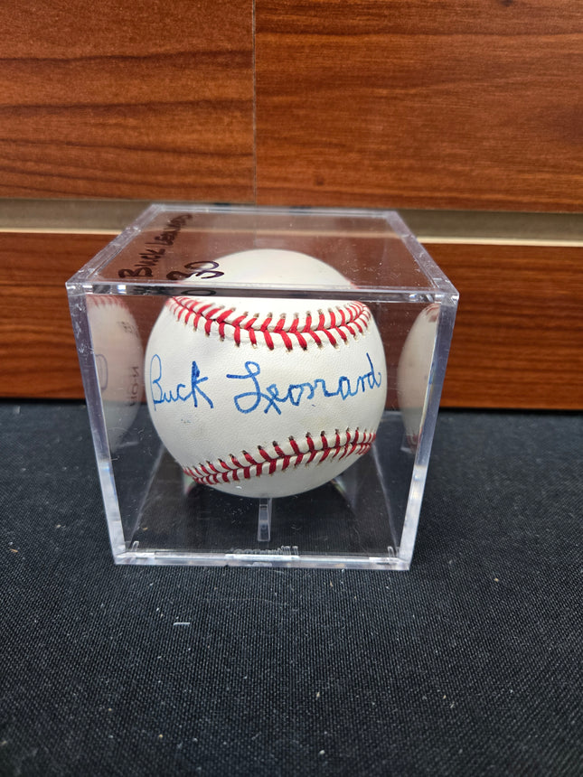 MEM Buck Leonard Signed Baseball