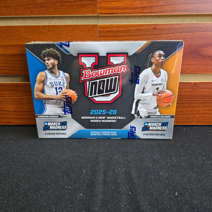 NCAAB 2025-26 Bowman  University NOW Basketball Hobby Box