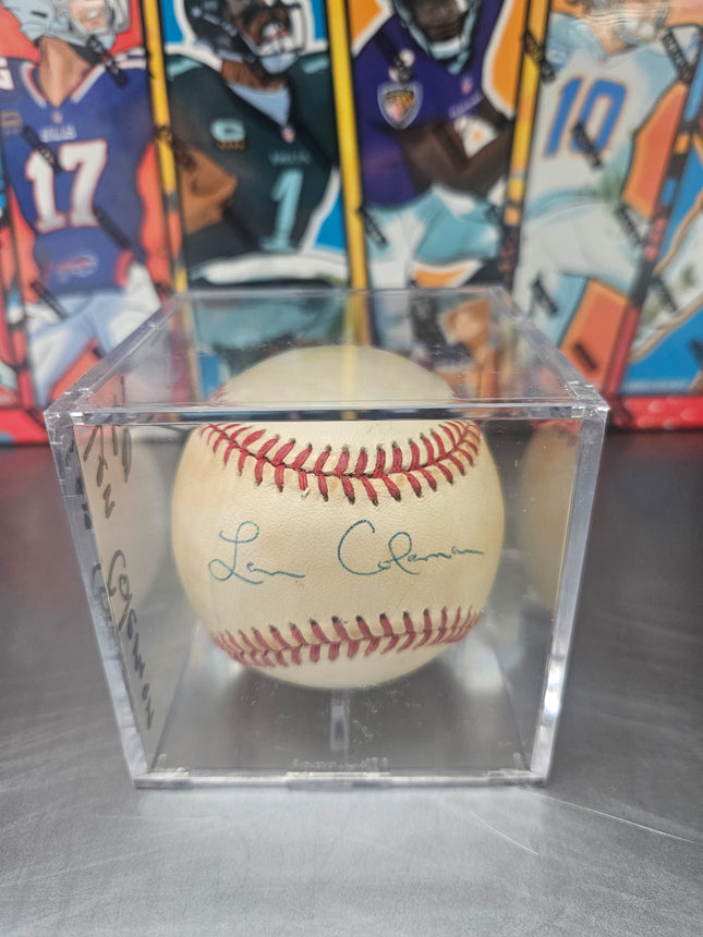 MEM Len Coleman Signed Baseball