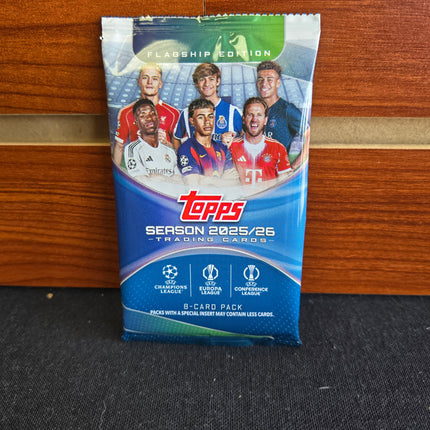 Soccer 2025-26 Topps UEFA Club Competitions Flagship Value PACK