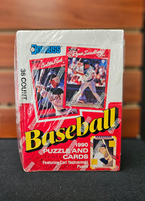 MLB 1990 Donruss Baseball Hobby Box