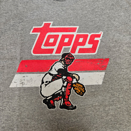 Topps Heritage Grey Stripe Catcher T Shirt