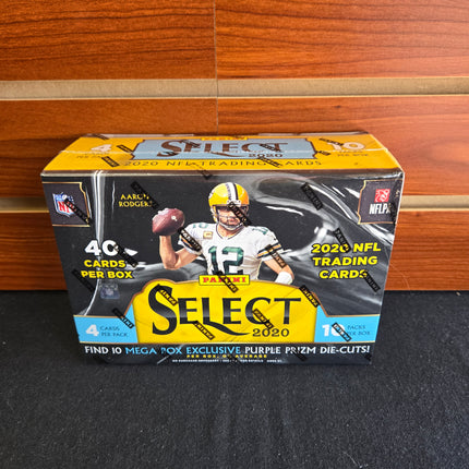 NFL 2020 Select Football Mega Box Purple Prizm Die Cuts