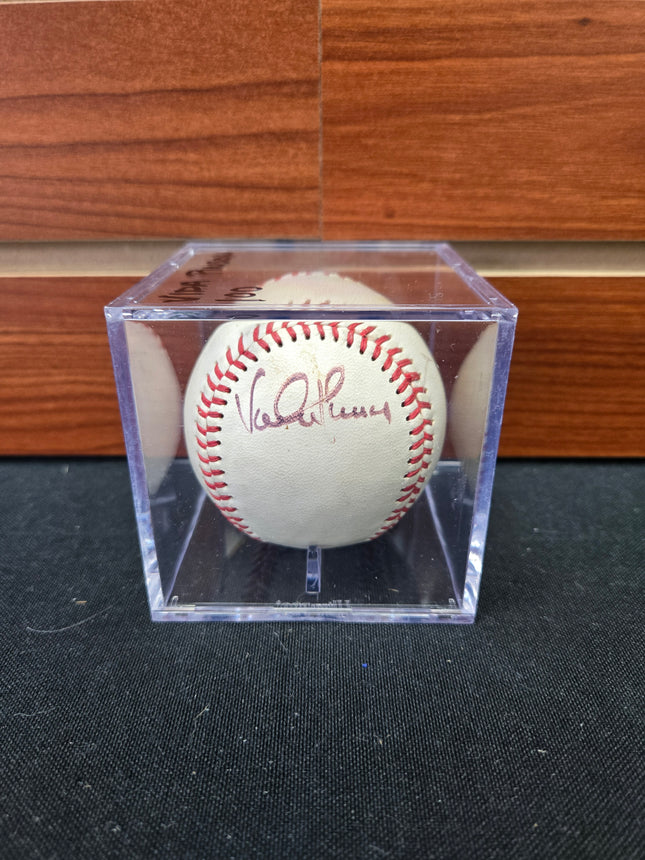 MEM Vida Pinson Signed Baseball