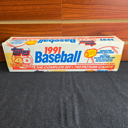 MLB 1991 Topps Baseball Complete Set