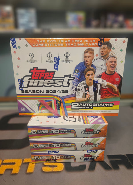 2024-25 Topps Finest Club Competitions Soccer Hobby Box