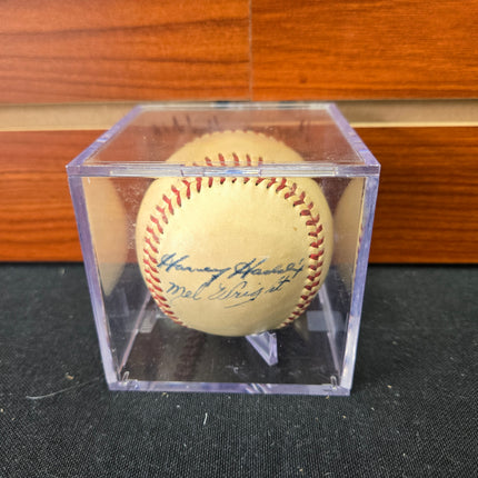 MEM Harvey Haddix Signed Baseball