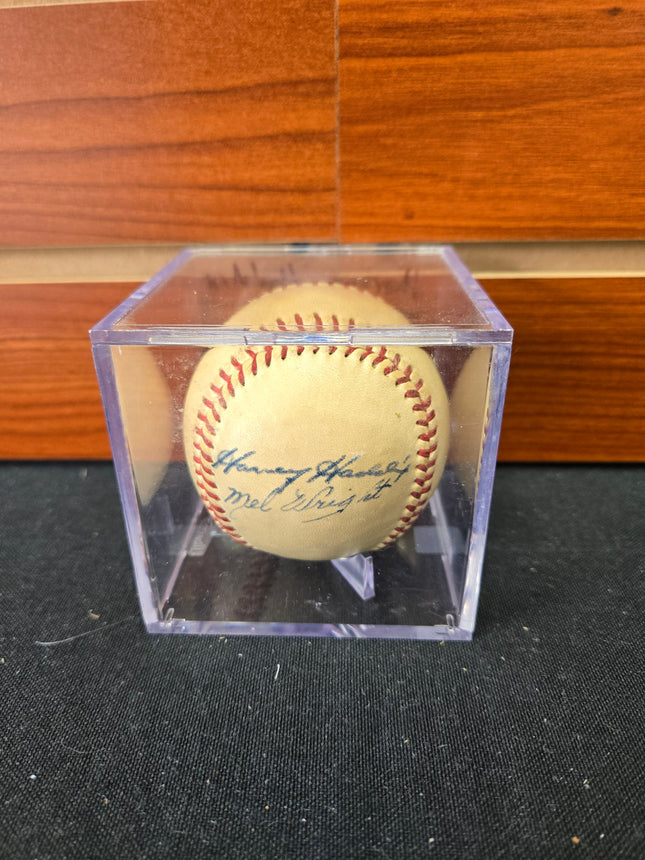 MEM Harvey Haddix Signed Baseball