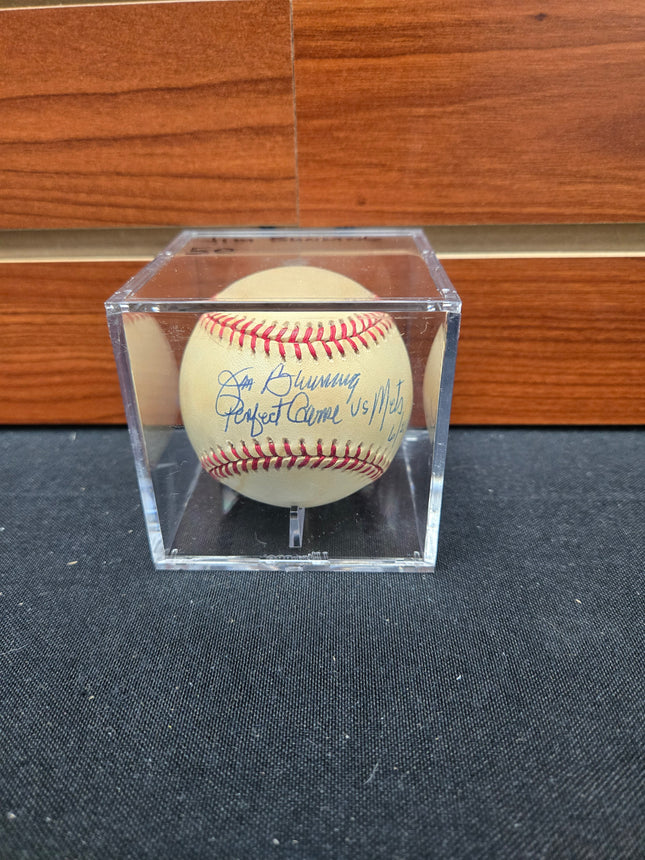 MEM Jim Bunning Signed Baseball