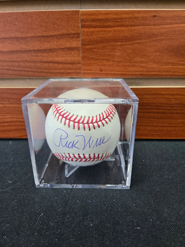 MEM Rick Wise Signed Baseball